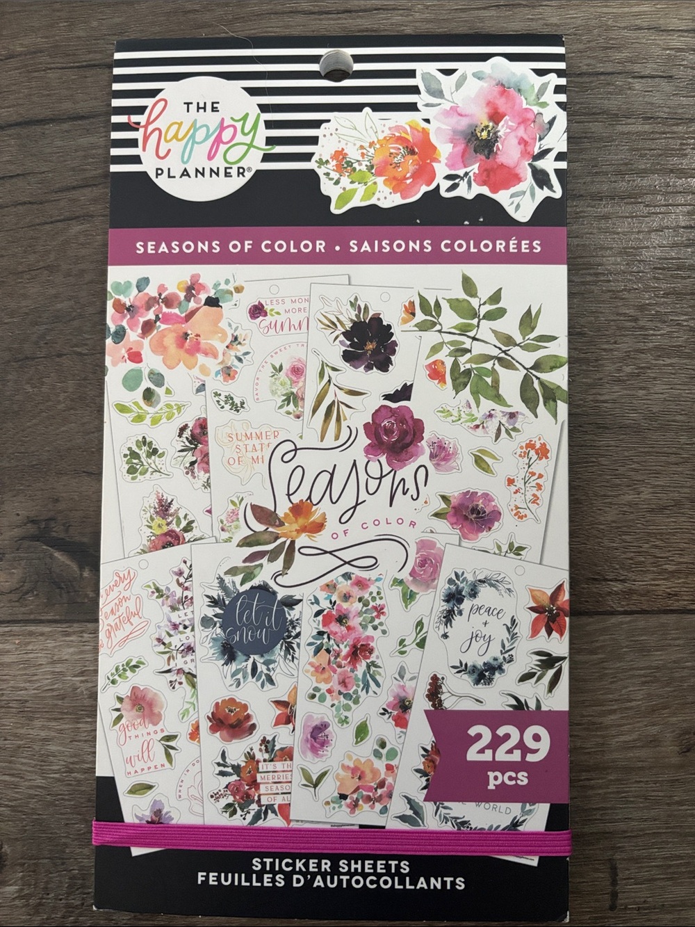 The Happy Planner Floral Seasons Sticker Set
